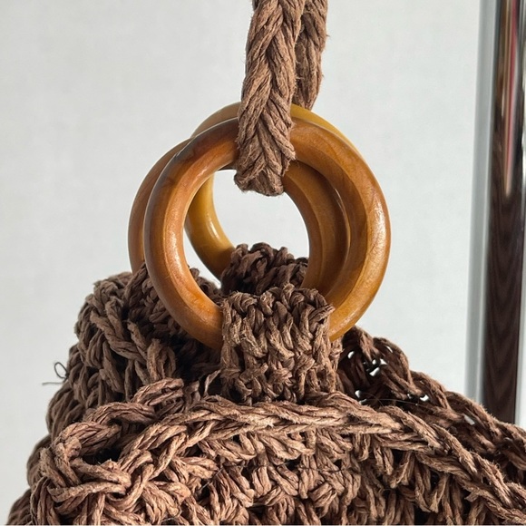 Brown Woven Shoulder Bag New - Picture 5 of 13